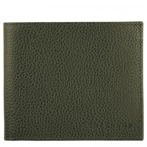 Longchamp Le Foulonné Women's Wallets Khaki | YAV-589320