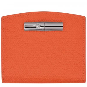 Longchamp Roseau Women's Wallets Orange | IRC-876342