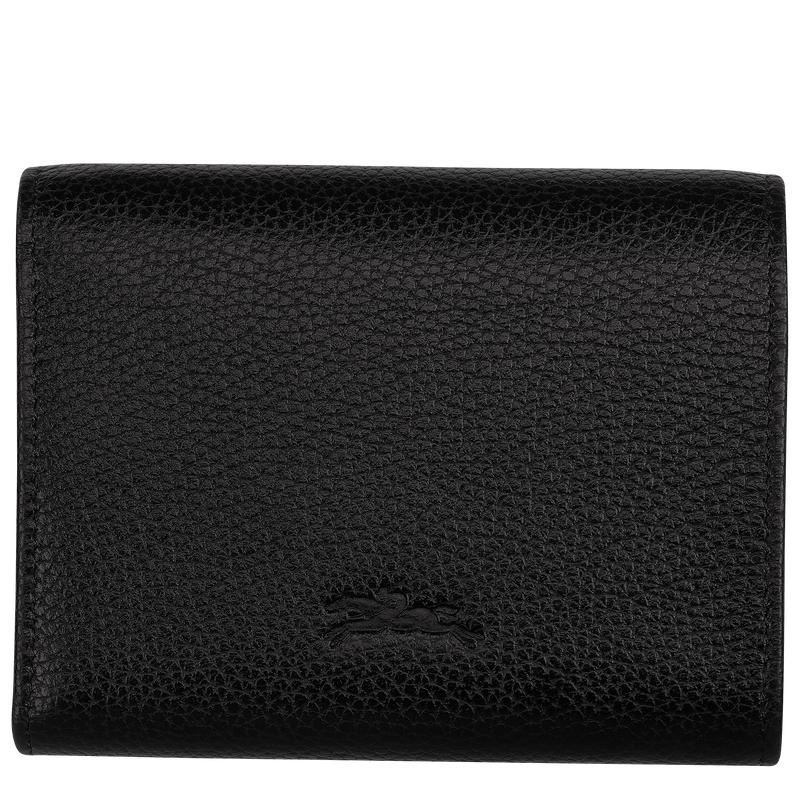 Longchamp Le Foulonné Women's Wallets Black | WHI-209368