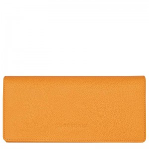 Longchamp Le Foulonné Continental Women's Wallets Apricot Orange | PKM-930761