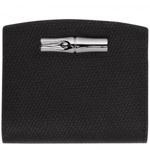 Longchamp Roseau Women's Wallets Black | URE-754092